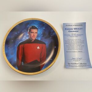 Star Trek: The Next Generation “Ensign Wesley Crusher” Collector Plate